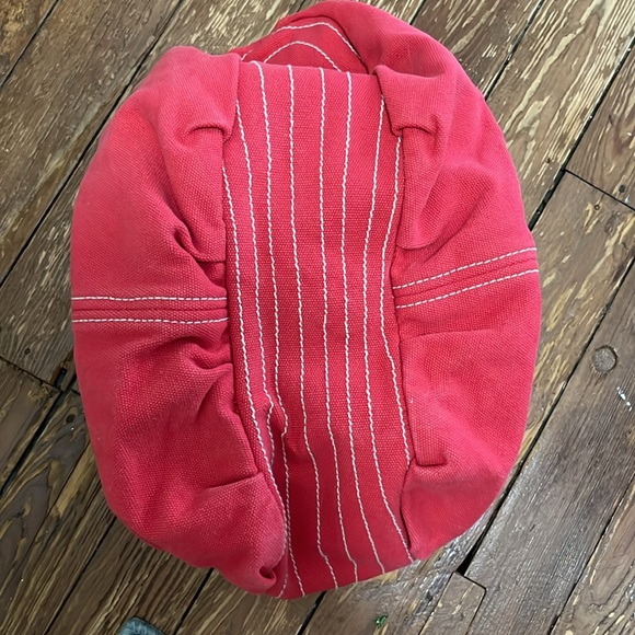 Gap Red with White Stitching Canvas Shopper Tote - Picture 3 of 5